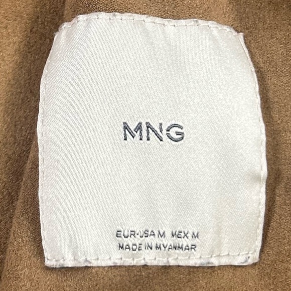 Mens Brown Faux Suede Button Shirt/Jacket by MNG Italian Fashion Co. Size Large - Picture 6 of 9